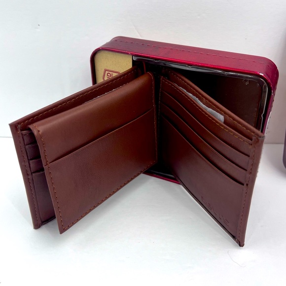 LEVI'S, MENS BROWN SINGLE FOLD MEN'S WALLET, RFID PROTECTION - Picture 5 of 16